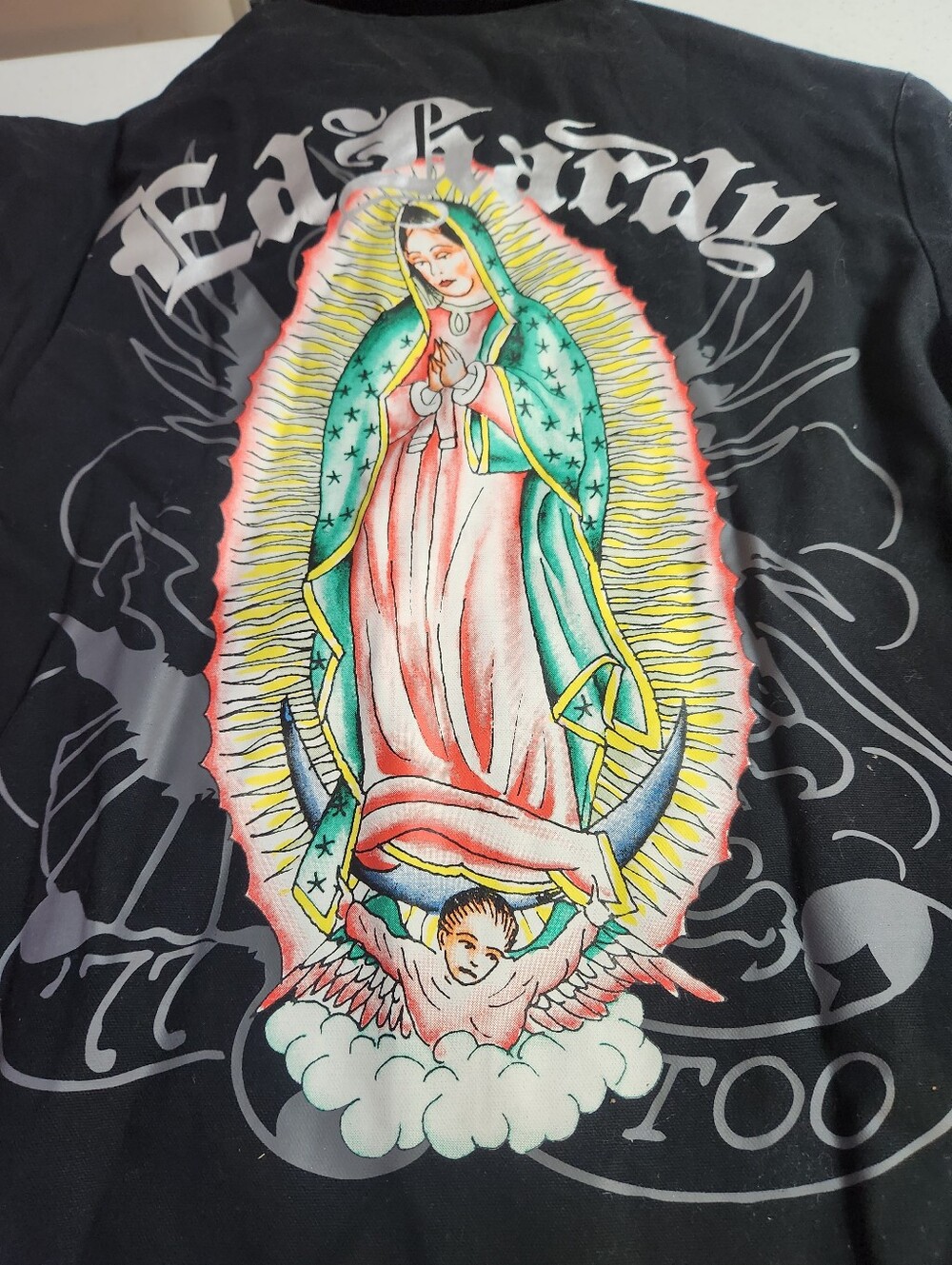 Ed Hardy Mother Mary Work Wear Jacket